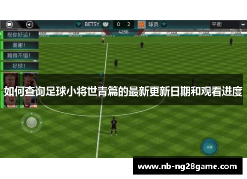 如何查询足球小将世青篇的最新更新日期和观看进度